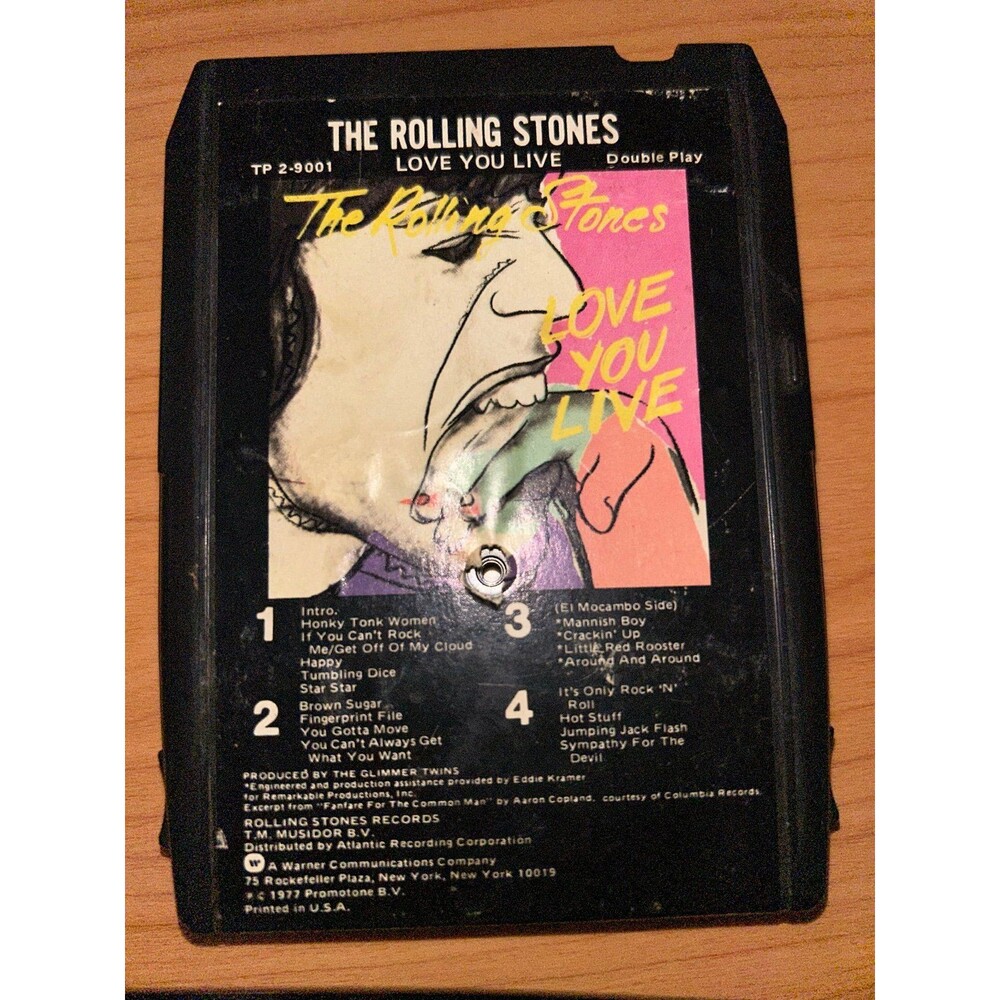 8-TRACK TAPE The Rolling Stones Love You Live vtg album TP 2-9001